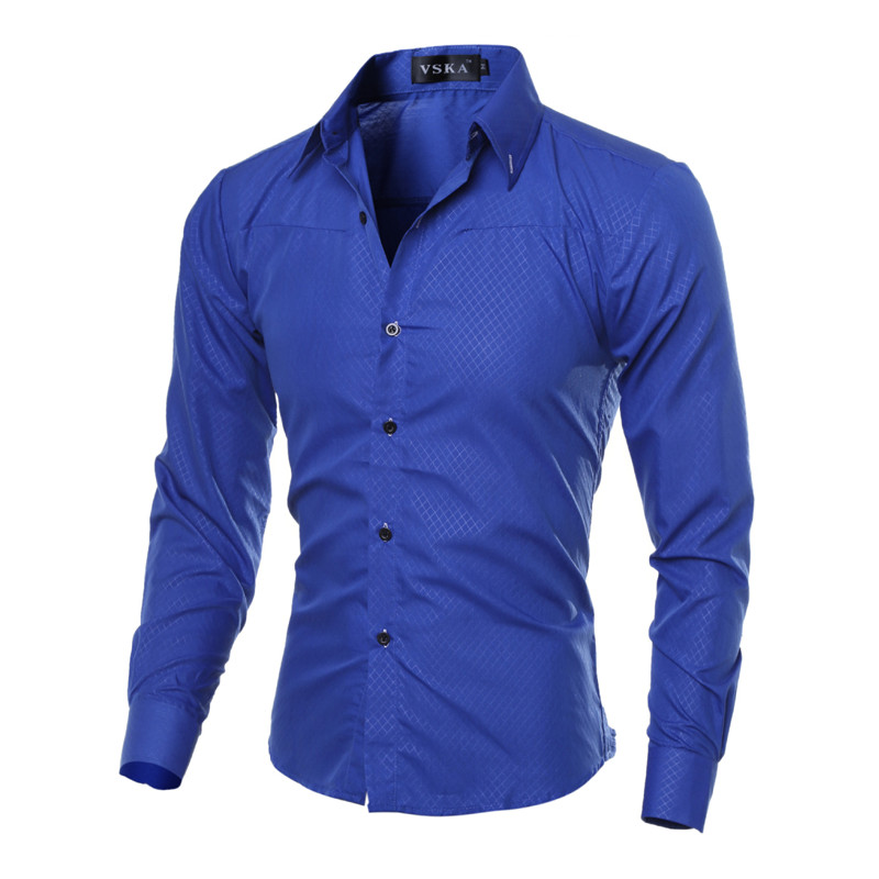 5XL Plus Size Brand-clothing Cotton Mens Clothing Solid Soft Men Shirt ...