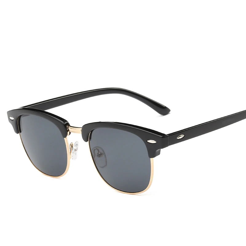 Mens Rimless Wrap Narrow Rectangle 90s Metal Rim Designer OG Sunglasses  Silver Black Grey Clear - Walmart.com